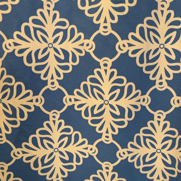 Lulu-B Blue and White Geometric Mini Dress sleeveless like new XL - Picture 2 of 6